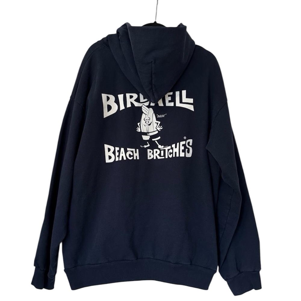 Birdwell Beach Britches Graphic Hoodie Hooded Sweatshirt Mens XXL Navy White